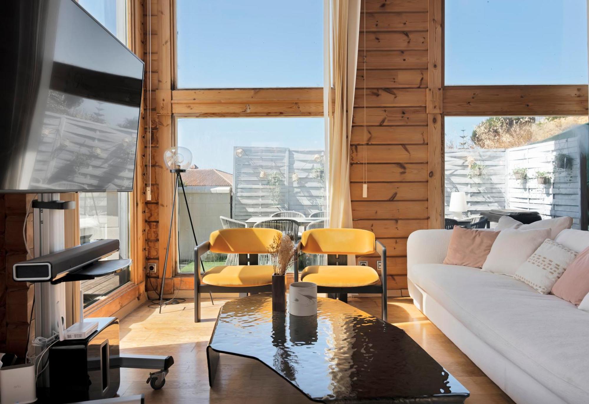 Increible Villa De Madera Con Vistas Al Mar Algeciras Luaran gambar